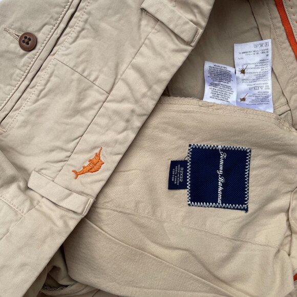 Tommy Bahama Del Chino Authentic Fit Men's Chino's NWT| Size 32x32 | Khaki Sands - Picture 4 of 4